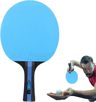 Table Tennis Racket, Table Tennis Racket, Professional Table Tennis Paddle with Long Handle - Durable Table Tennis Racket for Beginners, Intermediate and Master Players