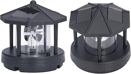 Miniatura 4 de Luz solar LED de mesa, impermeable, diseño único de torre, rotación de 360 grados, ahorro de energía, fácil instalación para patio, caminar,