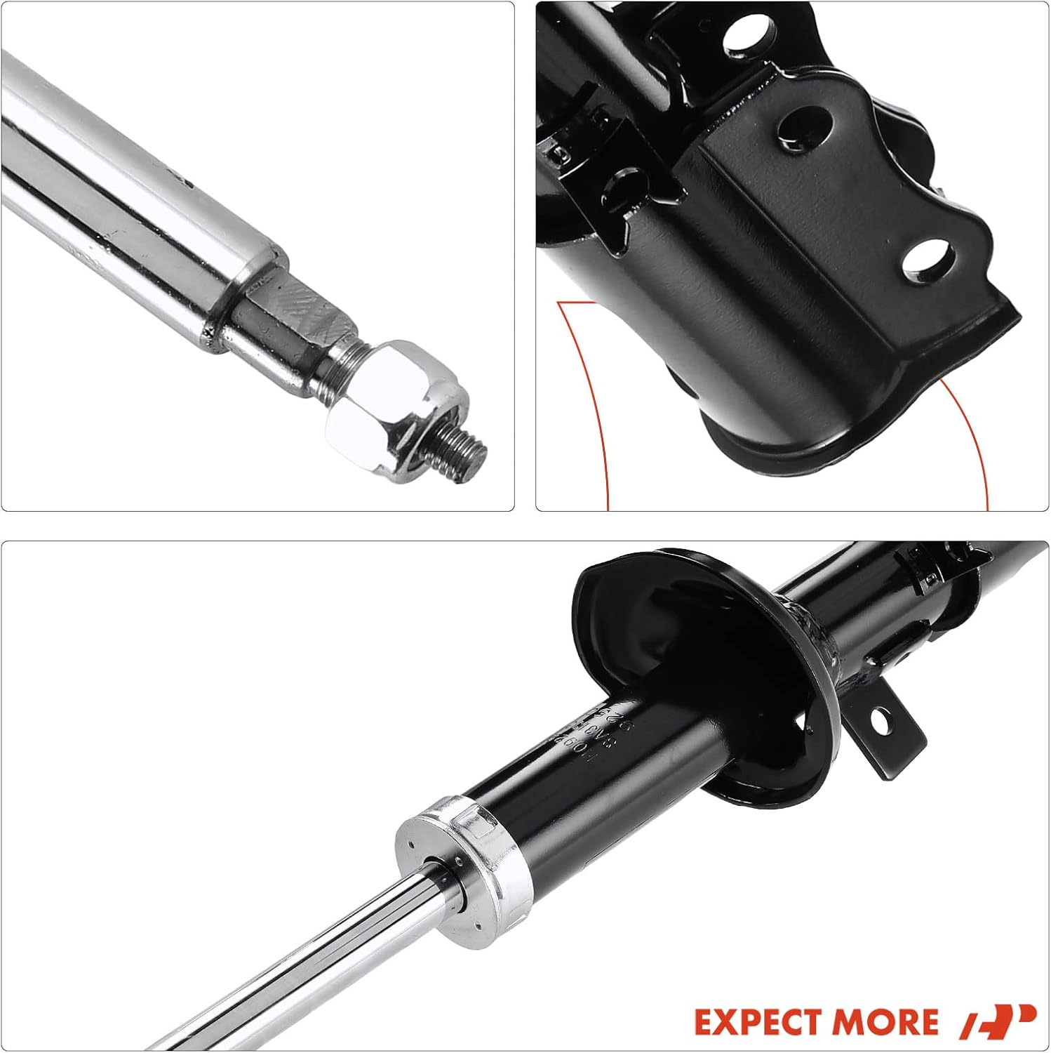 A-Premium Front Strut Assembly Compatible with Kia Rio 2002 2003 2004 2005, Driver and Passenger Side 2-PC Set