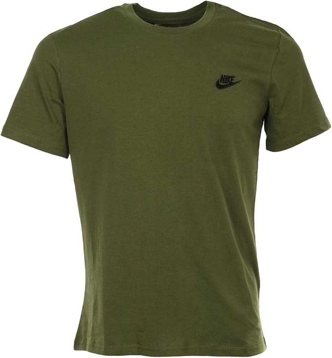 Nike Maglietta da Uomo Club Embroidered Futura, Uomo, T-Shirt, 827021,  Olive Canvas/Black, XXL : Amazon.it: Abbigliamento