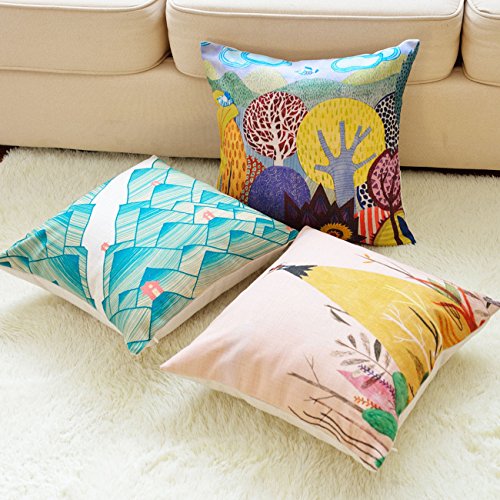 Sykting Farmhouse Pillow Covers 18X18 Inch Patterned Throw Pillow Cases Set Of 5 Decorative For Indoor Outdoor Colorful #TOP2