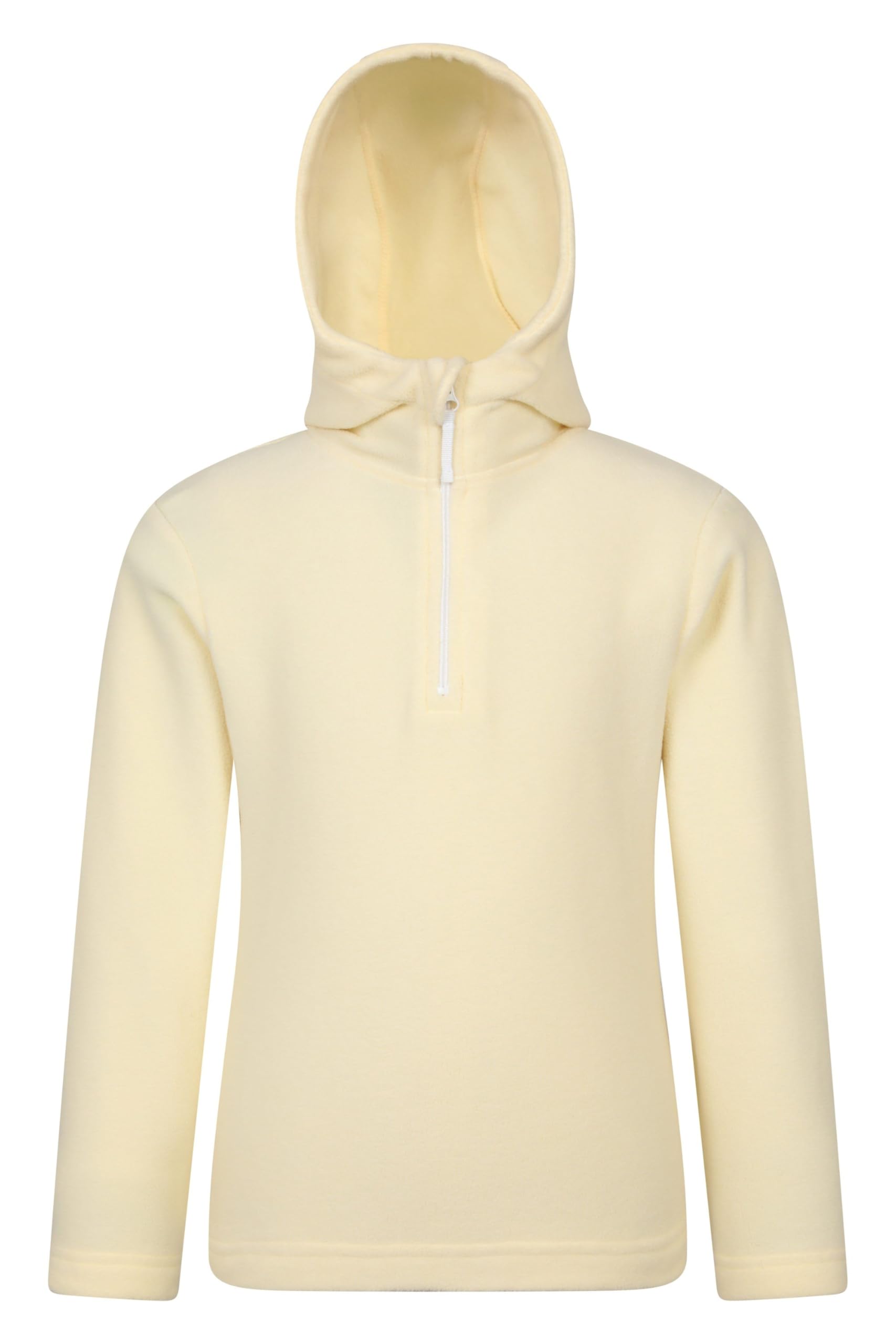 Mountain Warehouse Unisex Kids Pale Yellow Camber Kids Microfleece Hoodie - Breathable, Lightweight, Anti-Pill & Quick Dry Microfleece Pullover For Boys & Girls - For Spring Summer & Walking Kids Size 9-10 Years