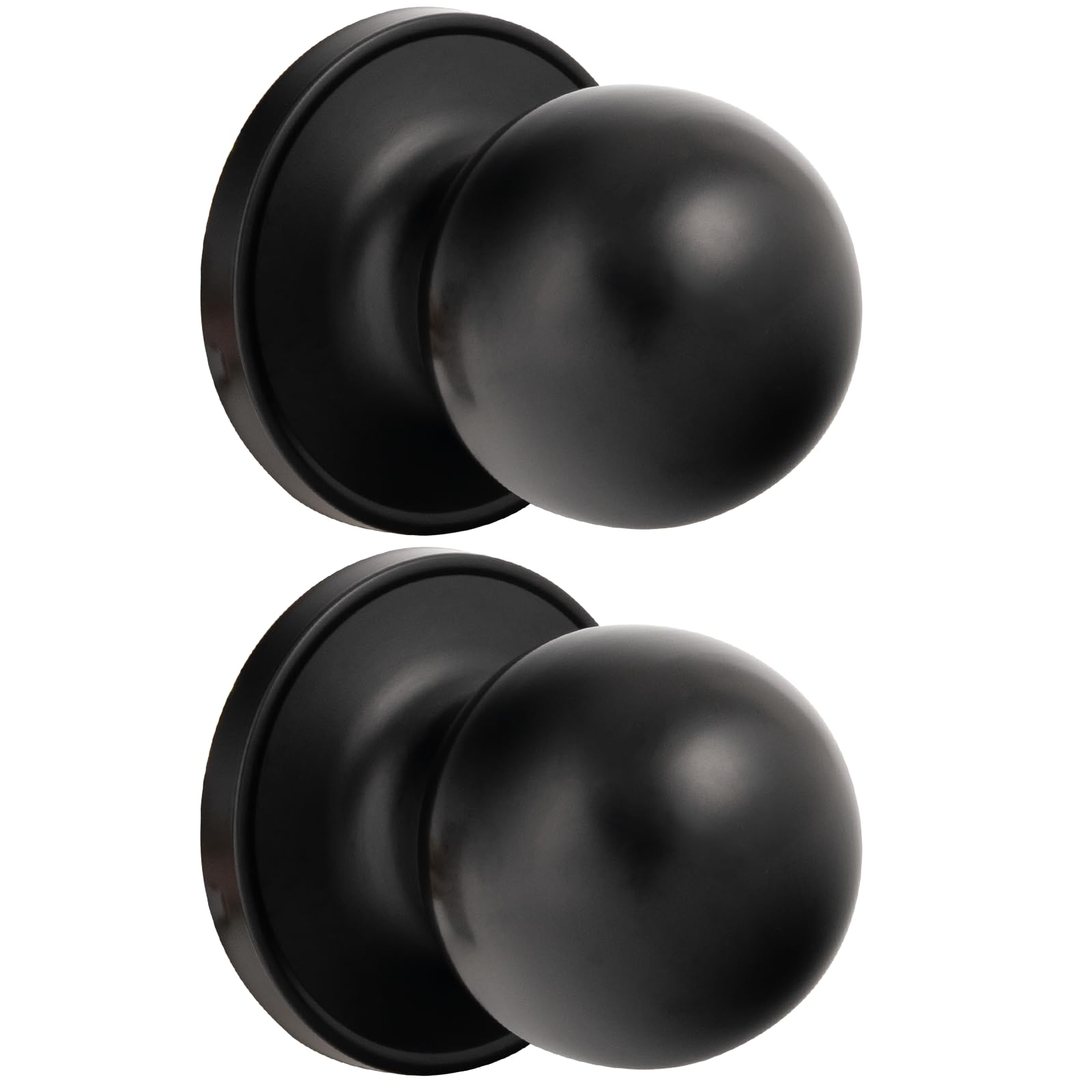 Privacy Door Knobs with Lock - 2 Pack Satin Nickel -12 Privacy Door Knobs with Lock - 2 Pack Satin Nickel -12