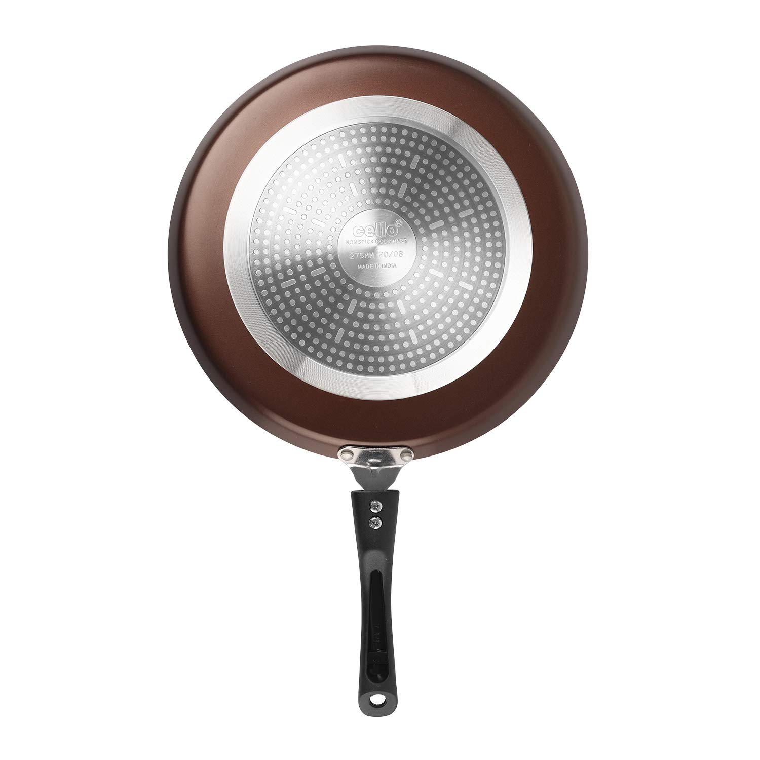 Cello Prima Piece Non Stick Aluminium Cookware Set Brown - Main Image