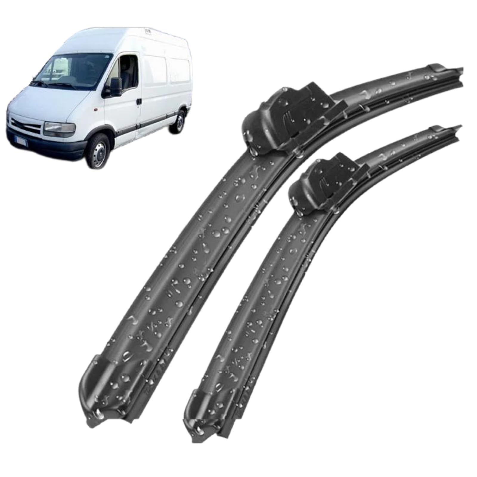Balais d'essui de remplacement Renault Master 2 sous la pluie