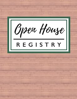 Open House Registry: Visitor Registration Log Book for Real Estate Agents, Brokers, Investors, Homeowners and Sellers | Rosewood Edition