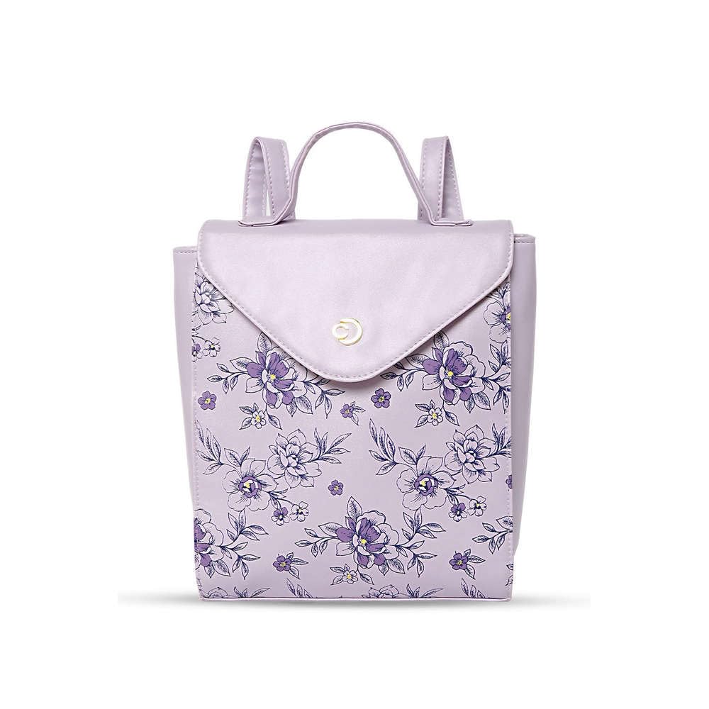 Caprese SNOW BACKPACK MEDIUM LAVENDER PRINTED WOMENS BAG (B0D3TZVK4L) Amazon Price History, Amazon Price Tracker