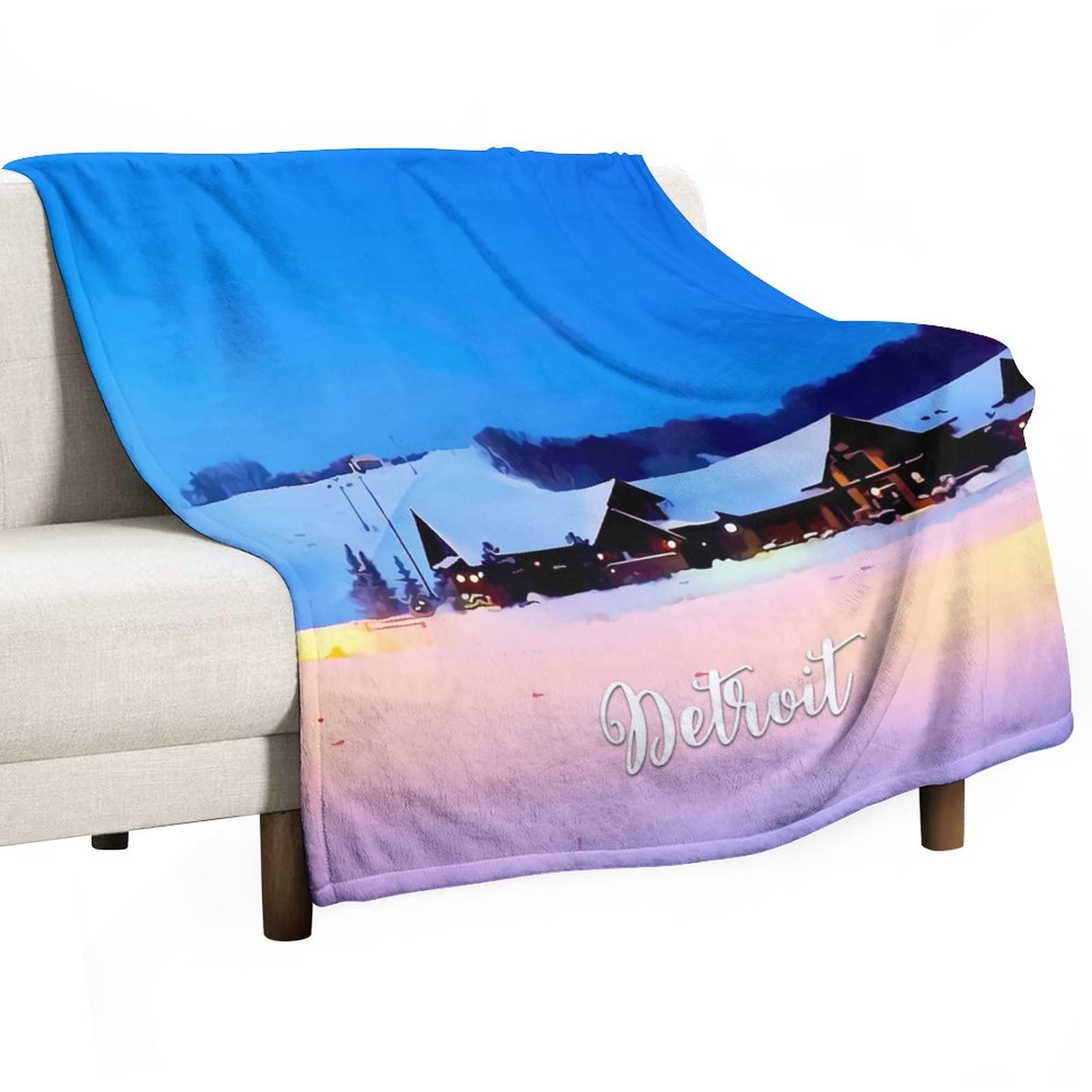 Couverture de canapé imprimée Détroit pour des soirées cocooning