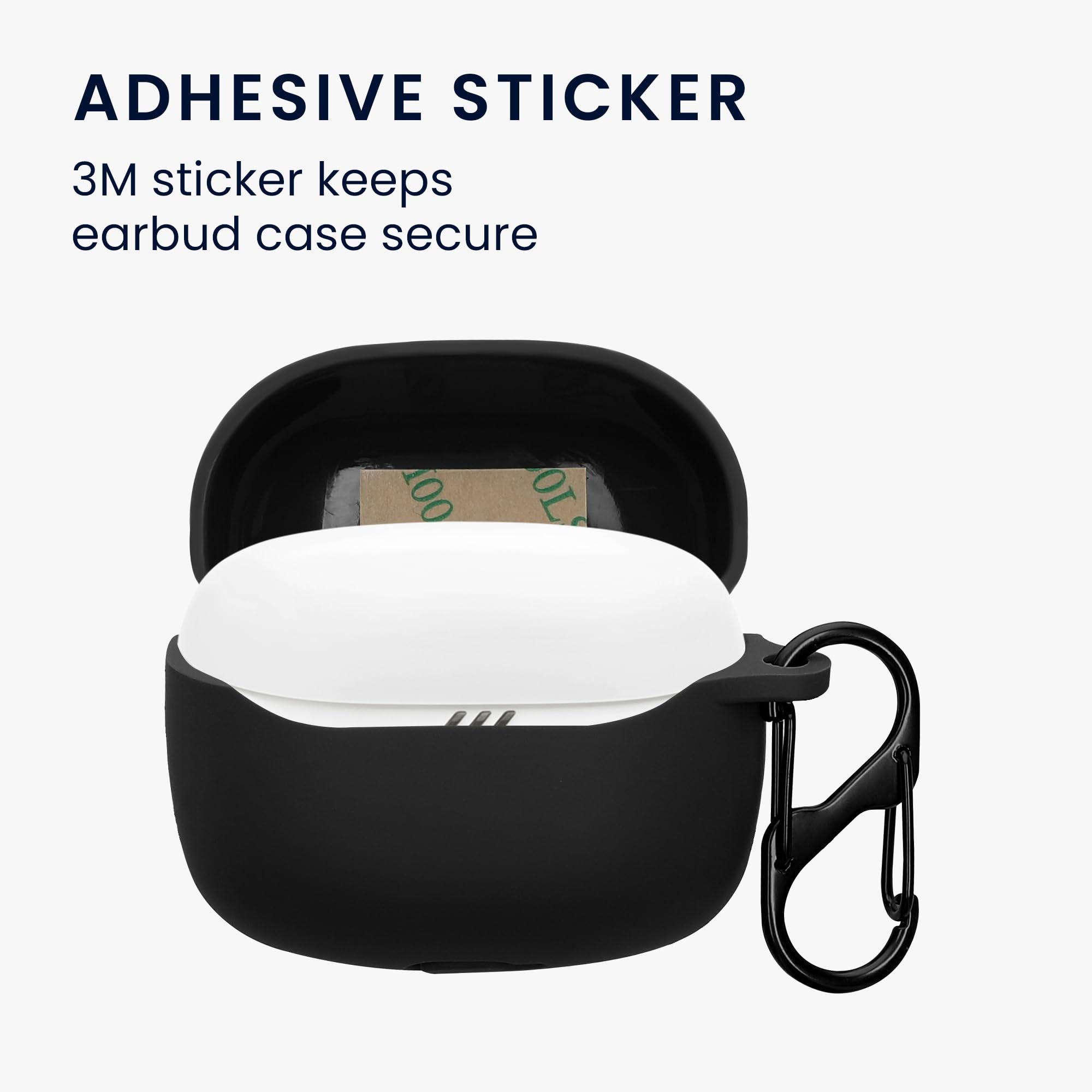 kwmobile Etui kompatybilne ze słuchawkami JBL Tune Beam 2 - silikonowe etui ochronne Case Cover ochraniacz w kolorze czarnym