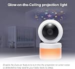 VTech LM918-2W Video Baby Monitor with 5" Screen, Pan Tilt Zoom, Sound Activated Night Light & Glow-On-The-Ceiling Projection, Night Vision, 2 Cameras, Multiple Viewing Options, White