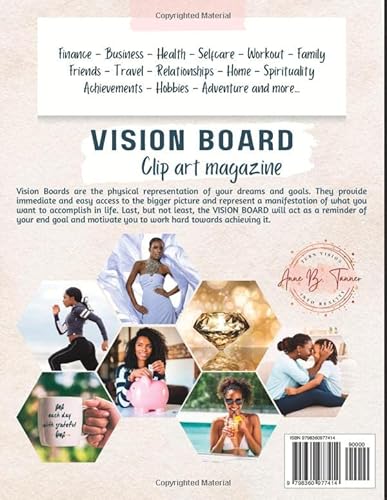 image for Vision Board Clip Art for Black Women: A Collection of 200 Colorful Pi