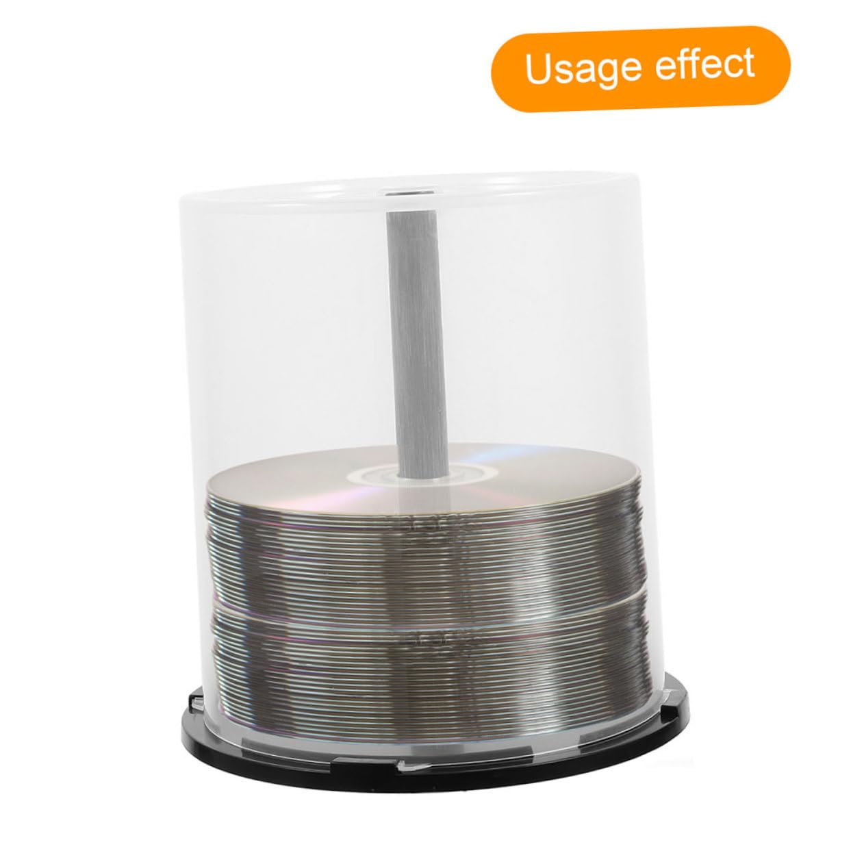 STOBAZA Bacs de Rangement pour CD Dvd Design Minimaliste avec Capacité de 100 Disques Lot de 3 en Pp et Fonction Extraction Facile, pour Maison et Déplacement
