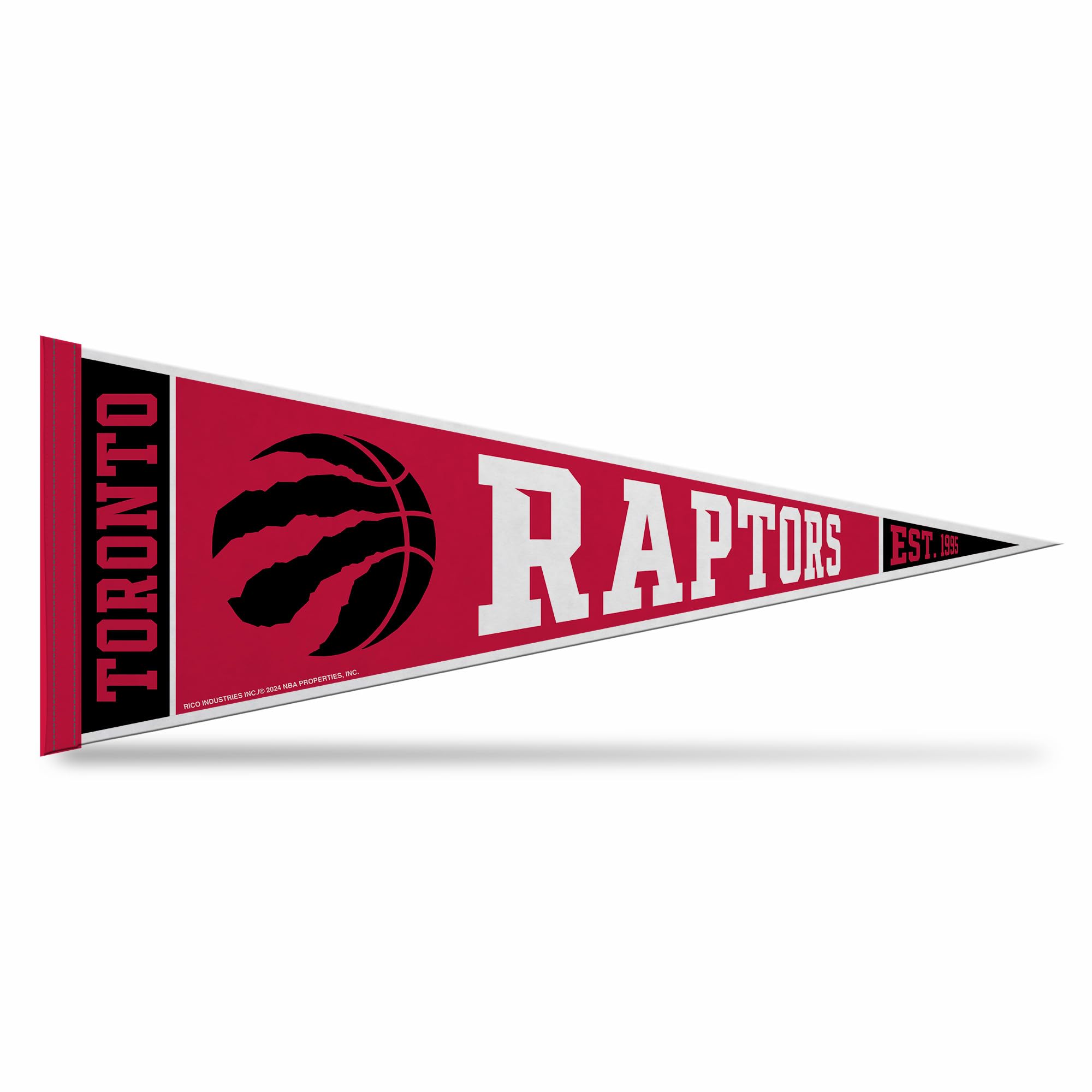 Rico Industries NBA Basketball 12" x 30" Felt Wall Décor Pennant - Great for Home/Bed Room/Man Cave Décor