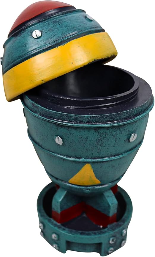 Nuke Statue Fallout Decor Nuclear Bomb Storage Box Figurines 3D Openable Resin Rocket Sculpture Mini Vintage Model Bomb Home Desktop Decor