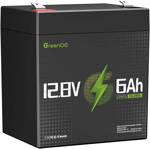 12V 6Ah Lithium LiFePO4 Battery