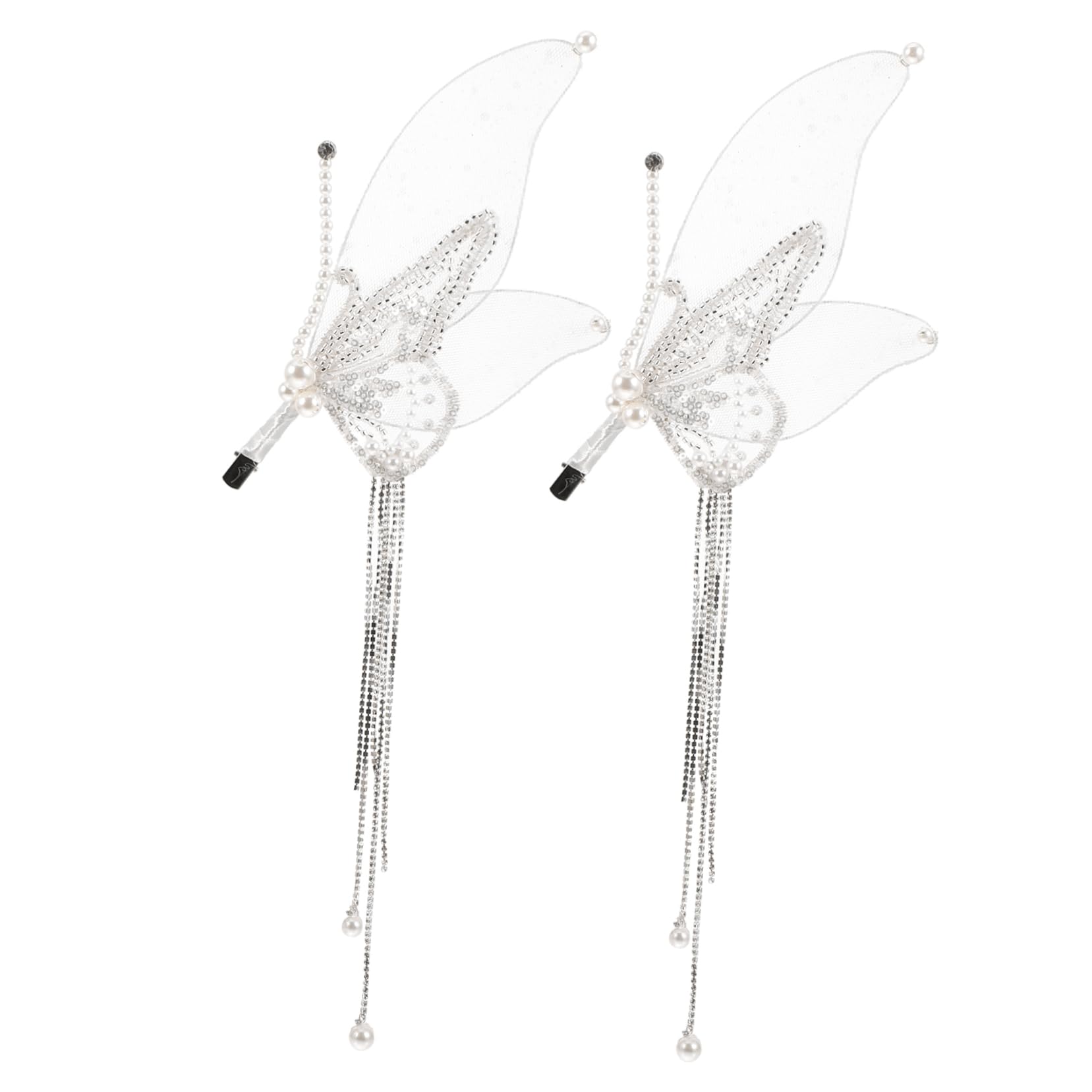 VICASKY 3 Paia Clip per con Nappine e Fermagli Leggeri ed Eleganti per Spose e Ragazze Accessori Raffinati per Acconciature Matrimonio e Cerimonie