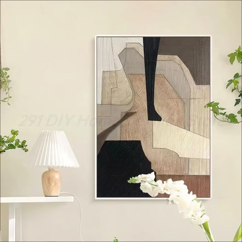 DFZEWKI Abstract Colors Combination Geometric Poster Anime Poster Wall Art Painting Study Wall Decor(30x40cm(12x16in)/No frame)