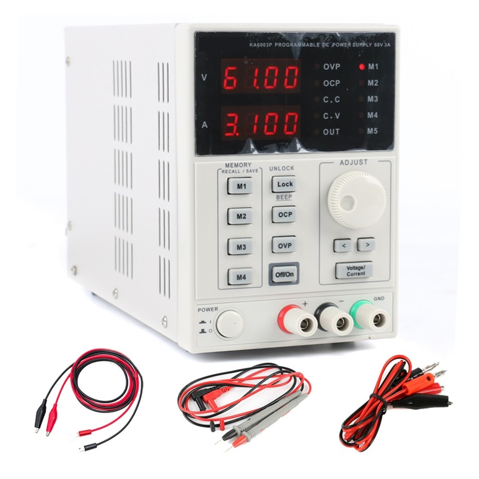 Alimentation laboratoire DELURA 60V 3A programmable avec interface USB numérique