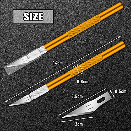 image for DIYSELF 2 Pack Exacto Knife Set, Precision Knife for Paper, Carving Bl