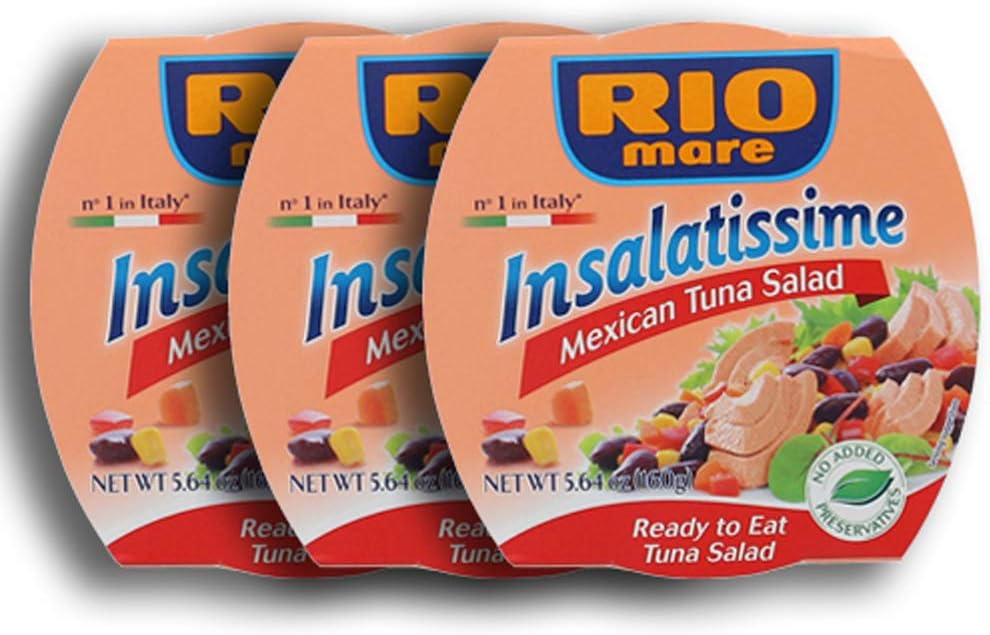 Insalatissima Mexican Tuna Salad Can (Pack Of 3), 16.8 Oz Total