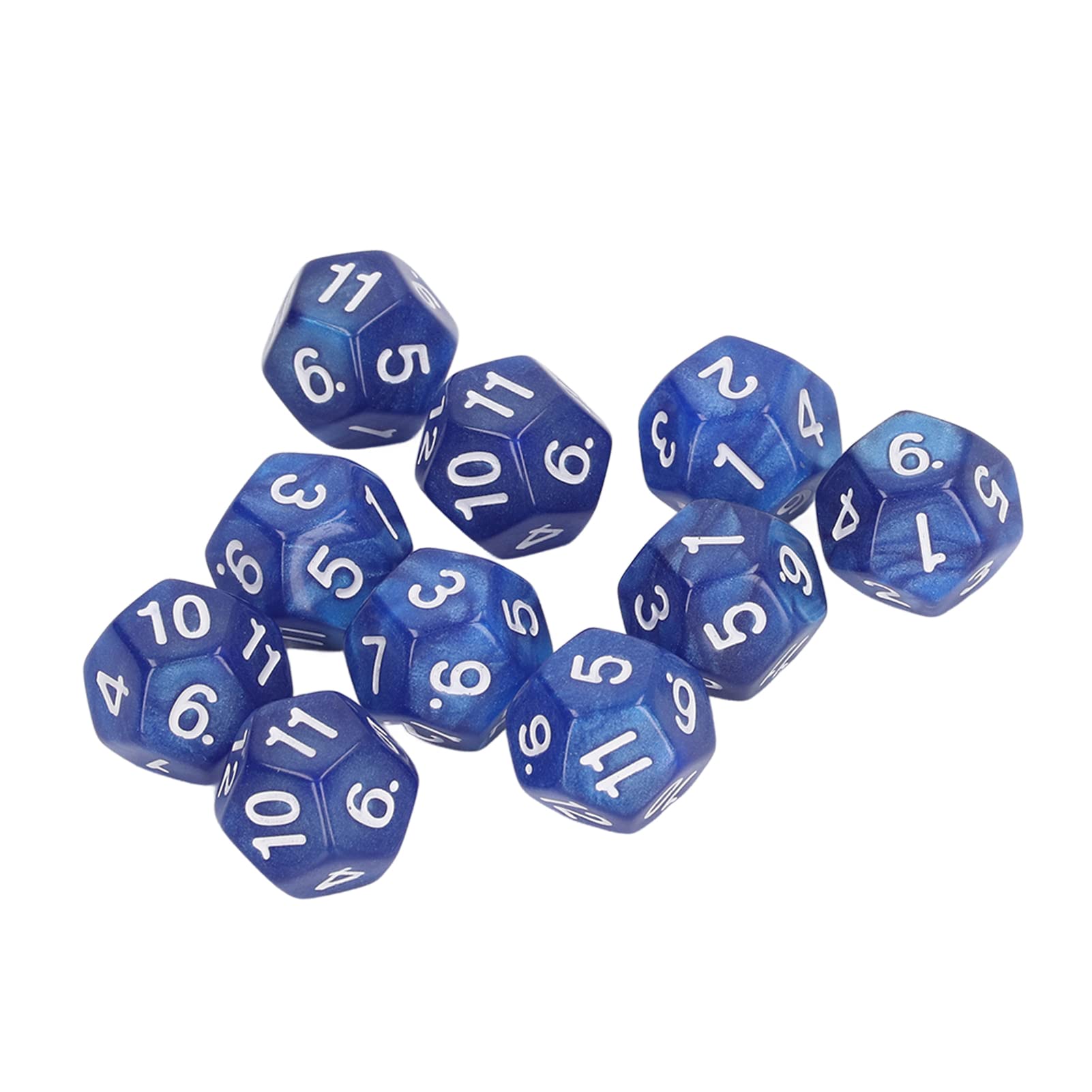 Shenruifa 12 Sided Dice Set, 40pcs Polyhedral Dice, Blue, Plastic, Dodecahedron, Dice for Teaching and Games - Image 4