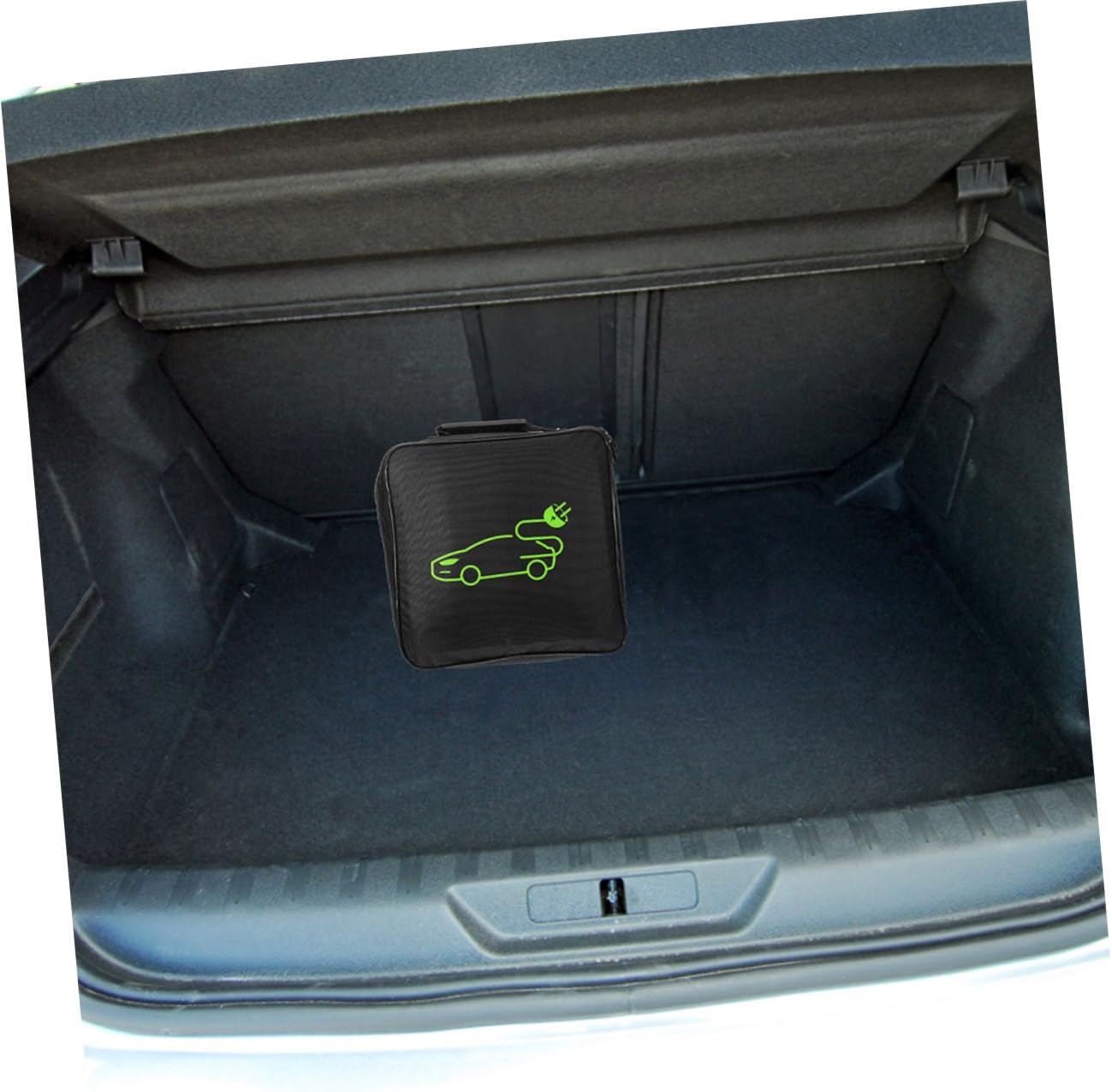 2pcs Portable Waterproof Car Charging Cable Organizer Bag for Electric Vehicle Accessories Zipper Storage for Trunk for RV and Travel