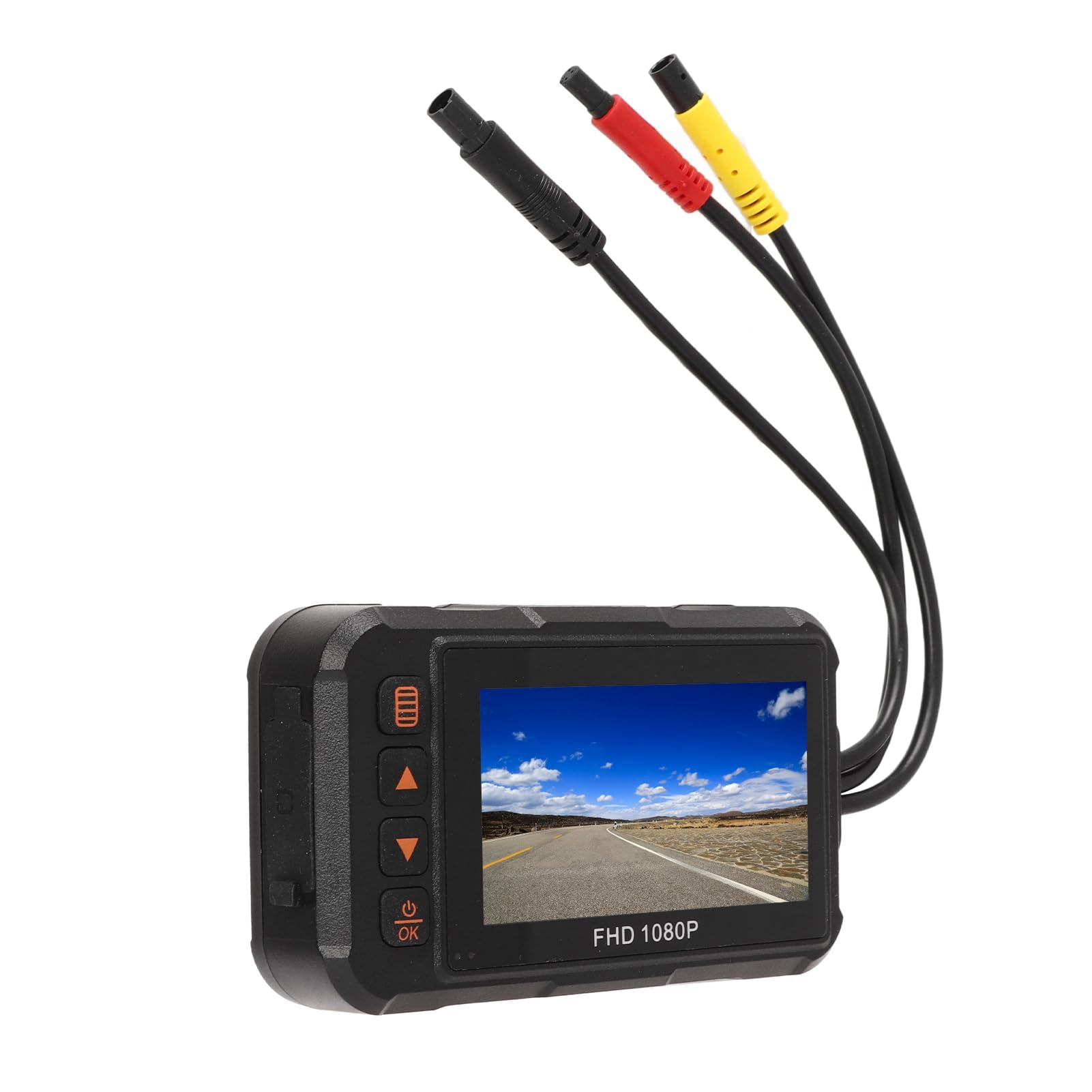 3in Motocykl Kamera na deskę rozdzielczą 1080P Przód tył Wideo Rejestrator Jazdy Nagrywanie w Pętli G Czujnik Monitorowanie Parkowania Wodoodporna Kamera akcji;