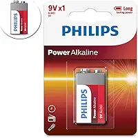 Bateria Philips 9V 6LR61 Power Alkalina C/ 01 Unidade Original