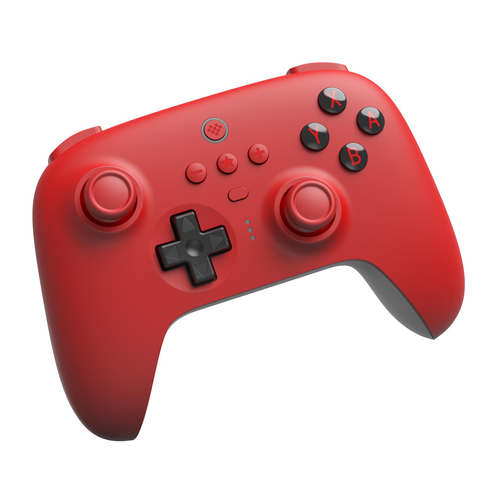 8Bitdo Ultimate Bluetooth Controller with Charging Dock, Wireless Pro Controller with Hall Effect Sensing Joystick, Compatible with Switch, Windows and Steam Deck (Red)