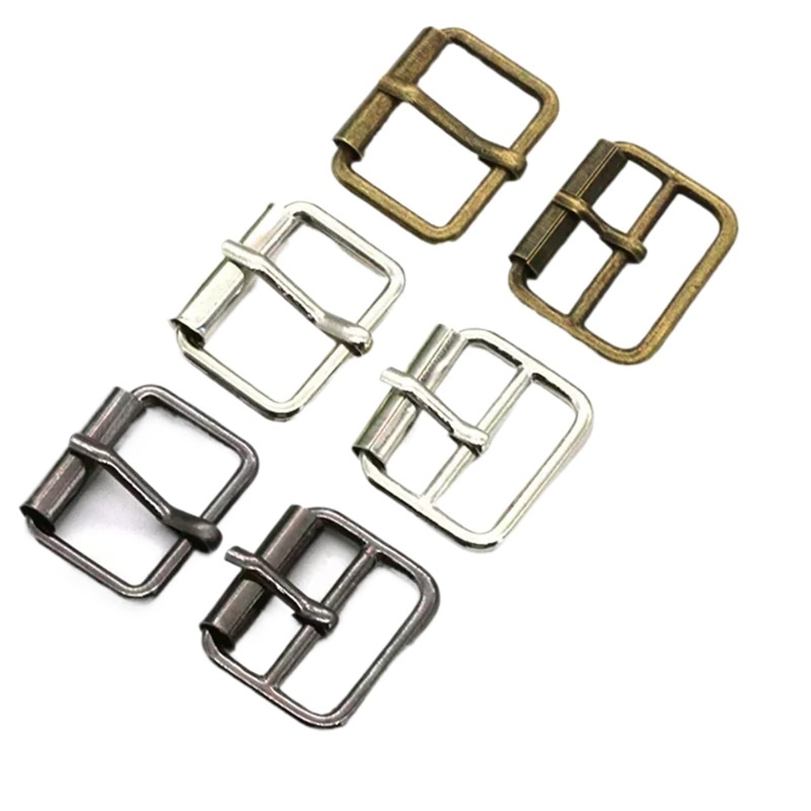 5 Stück 20–50 mm Metall-Gürtelschnallen, Ring, dreigleitende Dornschließe, Taschengurte Für Handtaschen Rucksack