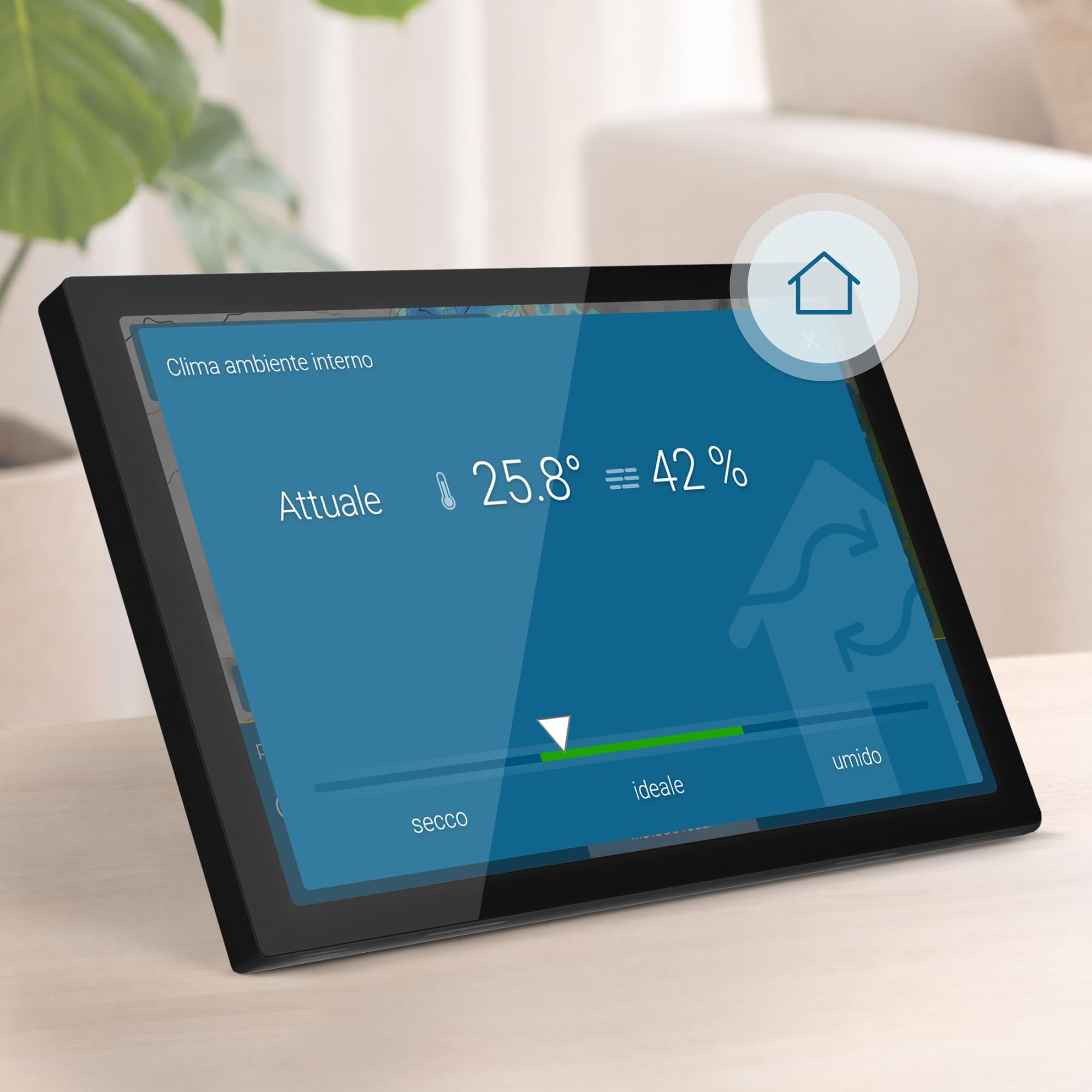 meteo & radar home 4 Display, Stazione Wi-Fi con Radar meteo: Filmato animato sul tempo su display HD+ a colori, design elegante, allerte maltempo, previsione a 14 giorni, dati meteorologici premium