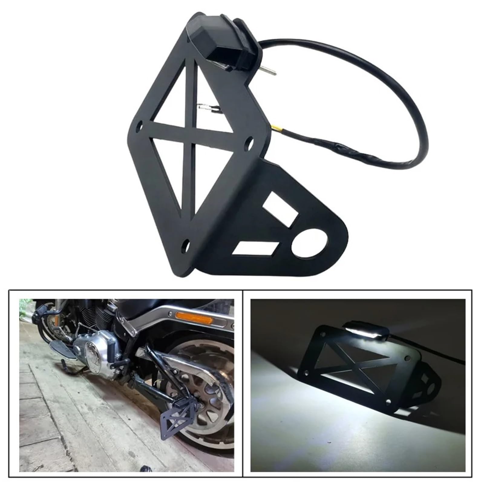 Portamatriculas Moto Soporte para Matrícula Motocicleta