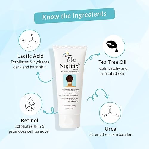 Miniatura 5 de Kavir Crema Nigrifix para Acantosis Nigricans | Exfoliante | Para partes oscuras del cuerpo como cuello, tobillos, nudillos, axilas, muslos, codos,