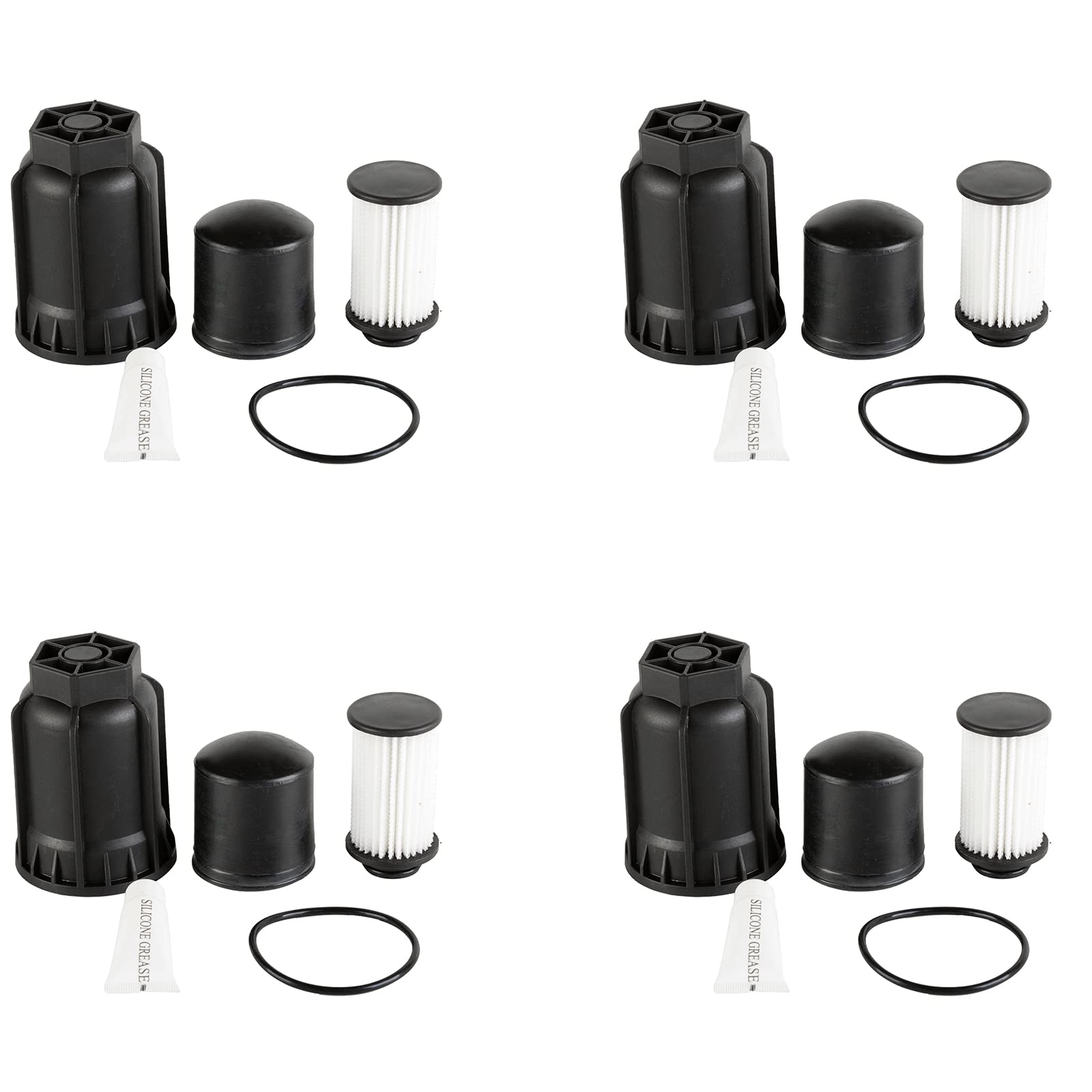 Urea Filter Kit - 4x UF106, Compatible with Detroit Diesel, EVOBUS, Cummins & More, Plastic & Synthetic Fibers, Modern Style, Replacement Part for Truck, Bus & Heavy-Duty Vehicles
