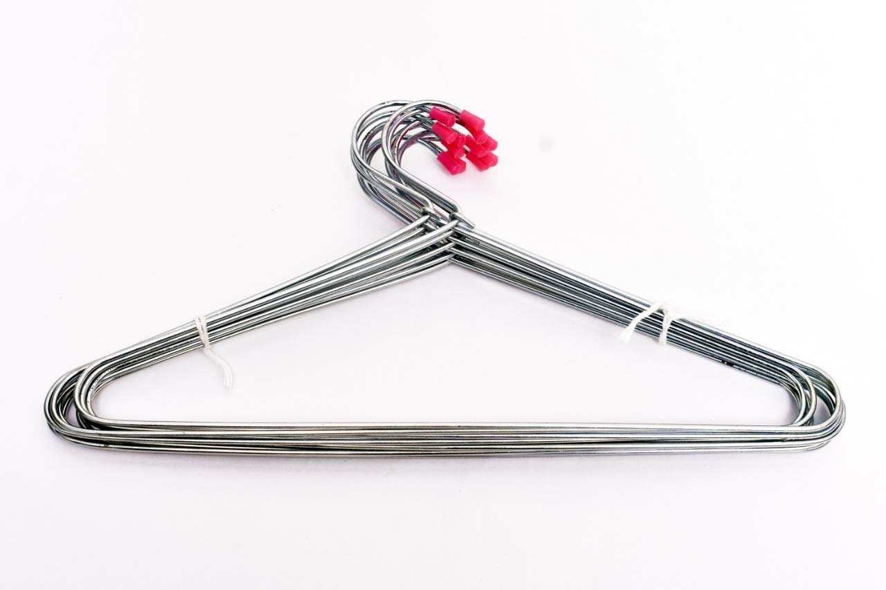 Steel Kids Clothes Hanger 12 inch Small for Kids Chrome Finish (12 Pieces)-image-8