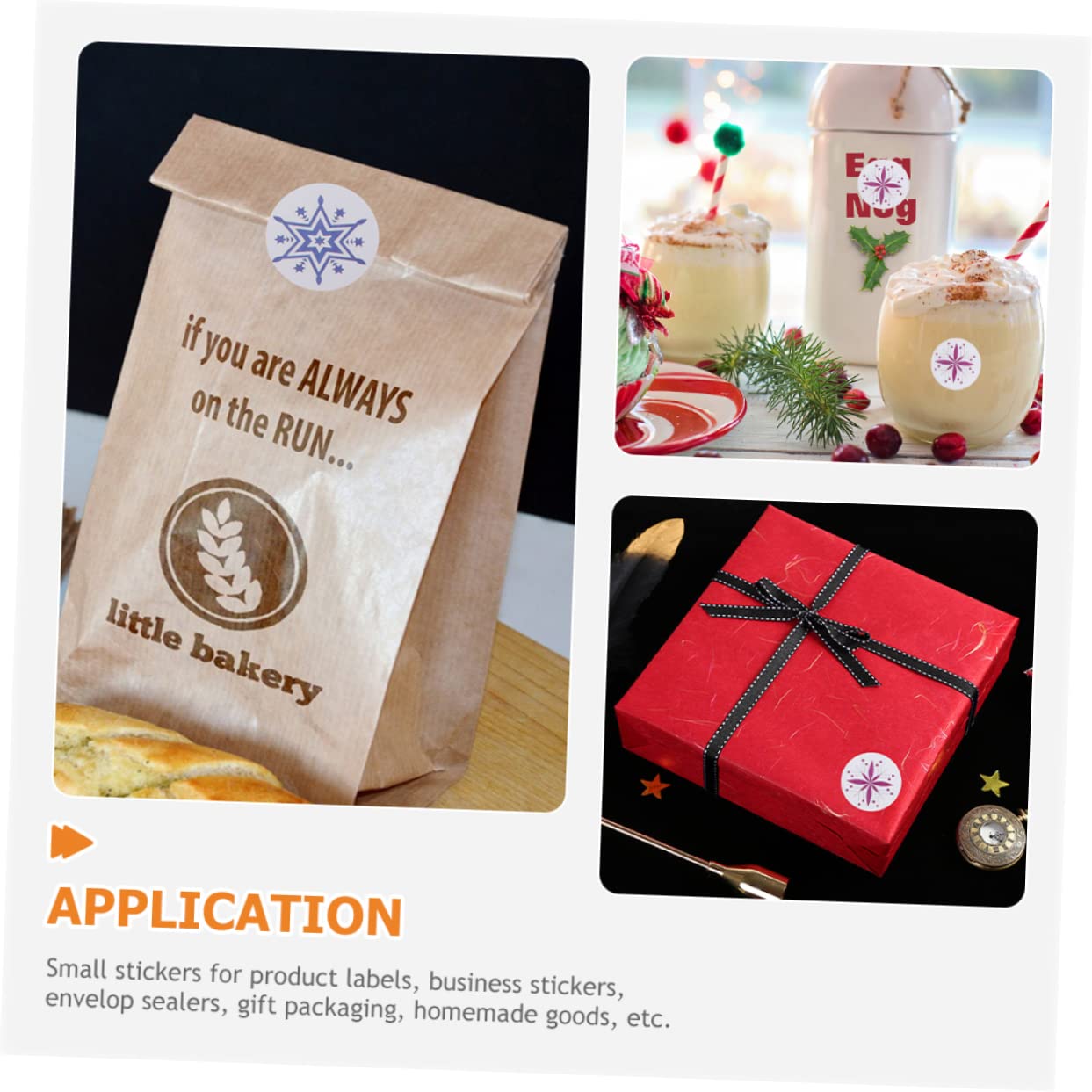 Lurrose Confezione Da 15 Etichetta Adesivo Decorativo Per Buste Adesivi Aziendali Con Fiocco Di Neve Adesivo a Tema Natalizio Buon Natale Adesivi Carta Autoadesiva in Lastra Di Rame
