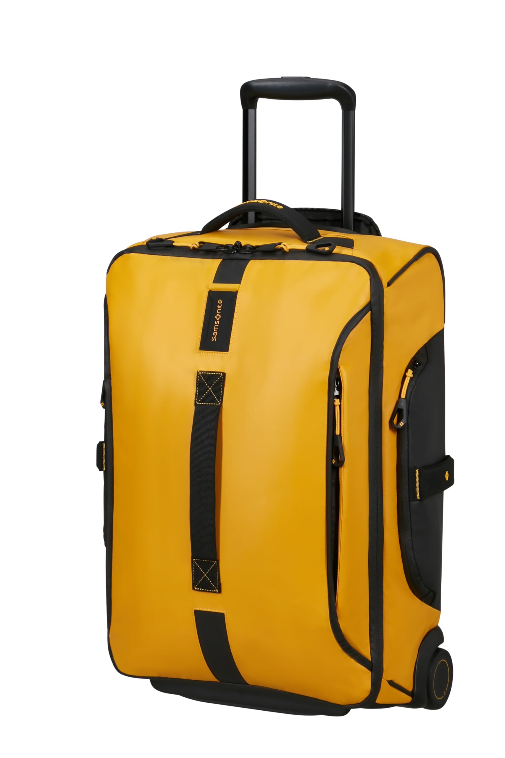 Samsonite Paradiver Light - Borsone con Ruote (55 cm), Small, Bagaglio a Mano, Idrorepellente, Leggero, 48,5L, Giallo (Yellow)