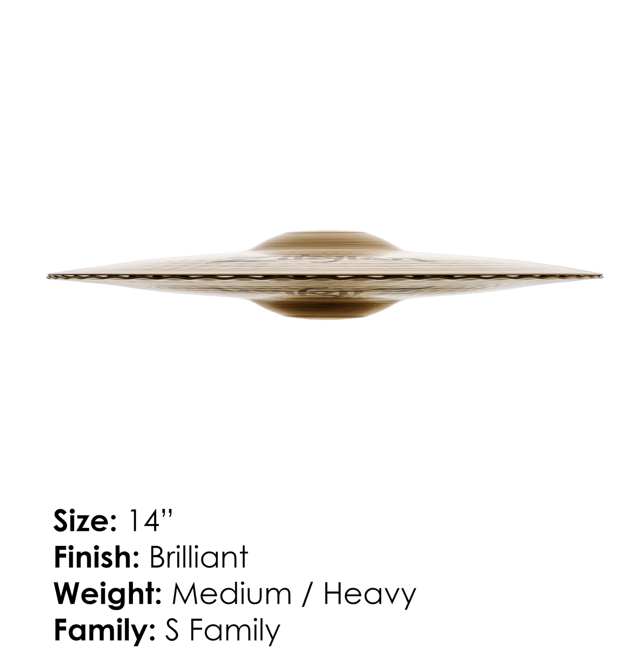Zildjian S-Series Mastersound HiHat 14" Brilliant