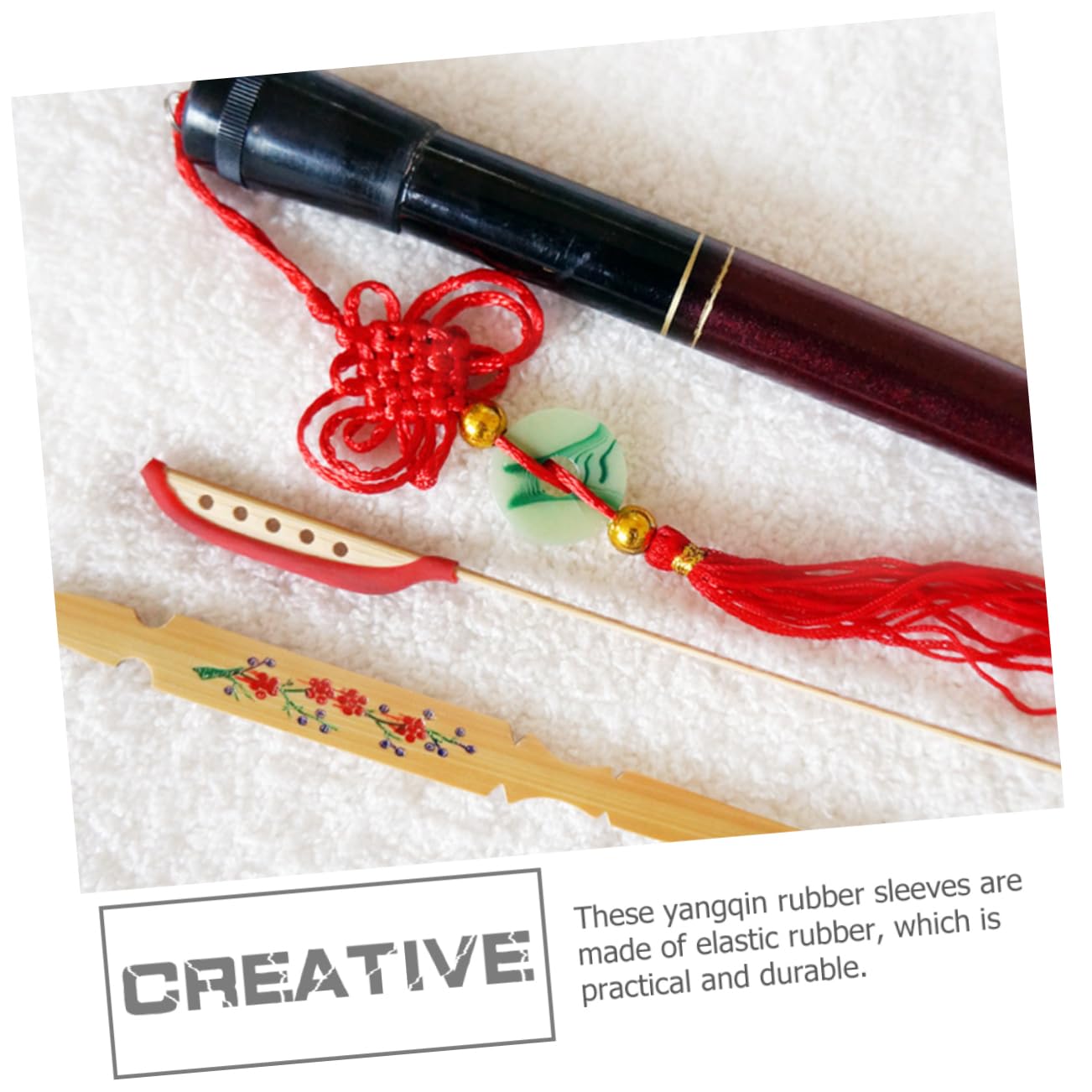 Holibanna 10pcs Yangqin Rubber Protective Covers Durable Oxidant Accessories for Dulcimer Practice Hammers Enhance Sound Quality Flexible Music Lovers