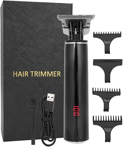 Pilipane Cortadora de pelo eléctrica, profesional, inalámbrica, recargable, USB, con diseño de pantalla LCD, para hombres, mujeres, niños, uso