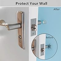 Vista 2 de Tope de goma para pomo de puerta, parachoques de perilla de puerta para pared, 36 topes de puerta pequeños y 20 almohadillas para parachoques, tope