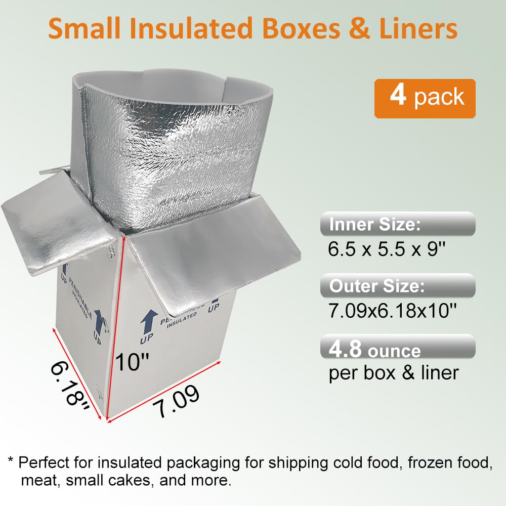 Foam Mailer Cooler Box 6 Pack Insulated Shipping Box 10.6 X 6.1 X 7.9 ...