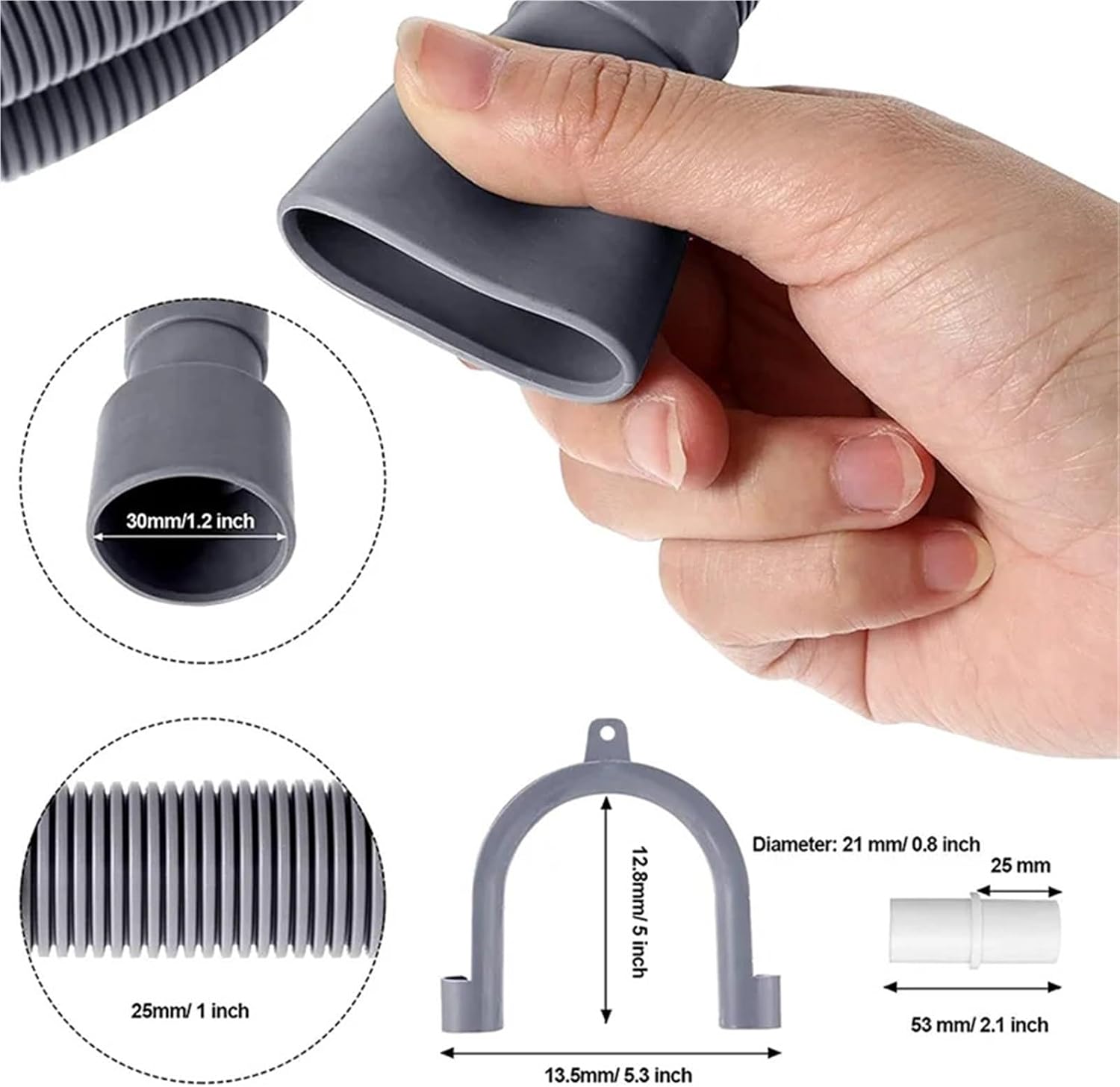 Washing Machine Drain Hose 10 Ft Flexible Dishwasher Drain Hose Extension Kits Corrugated Washer Discharge Hose