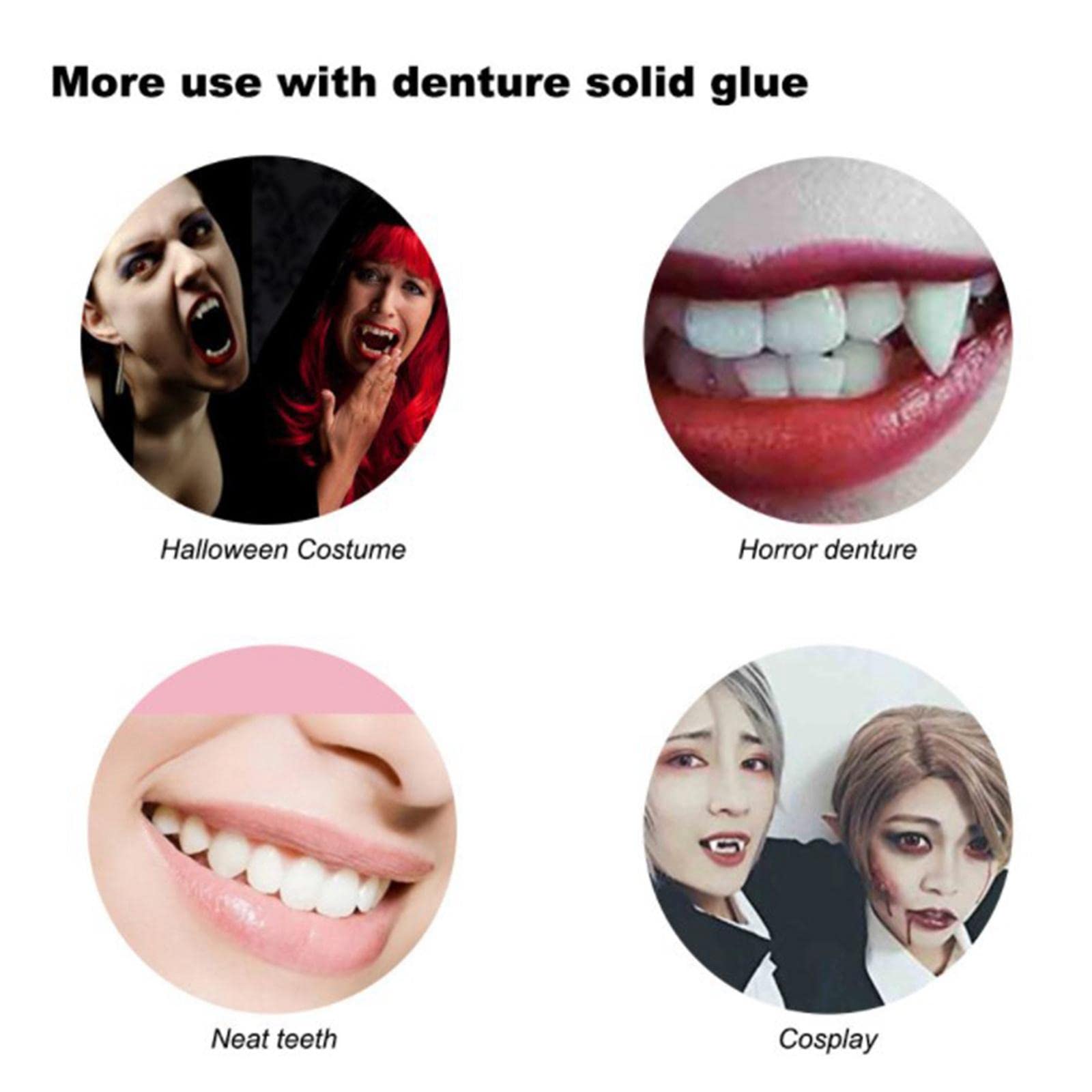 Jojomis Kit de réparation temporaire pour dentier avec perles thermiques, utilisé pour les dents cassées, les grands espaces, les dents inégales et les dents manquantes. - 5 g