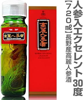 高麗人参酒 濃厚仕込み 高麗人参酒 クリアボトル 720ml 2本 | 北陸醗酵工業株式会社