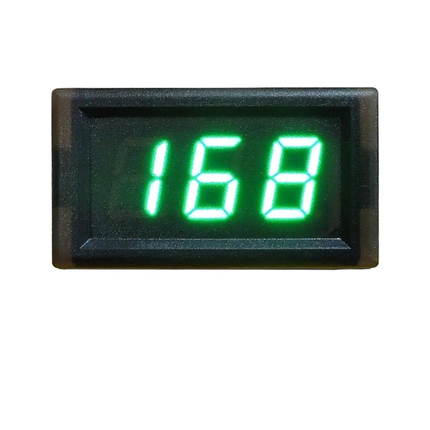 1pc YB28 8-300V LED Digital Voltmeter Voltage Gauge for Car E-Bike Voltage Tester 600V High Voltage Monitor Volt Panel Meter 200V(DC14-600V Green)