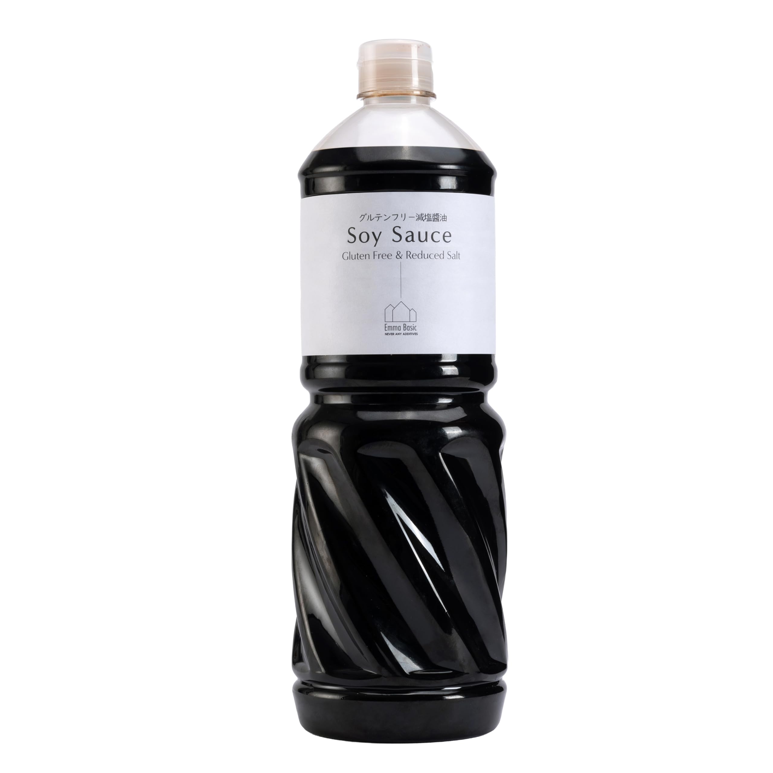 Emma Basic Gluten Free Reduced Salt Soy Sauce 1 Litre | Umami |Reduced Salt |No Additives|
