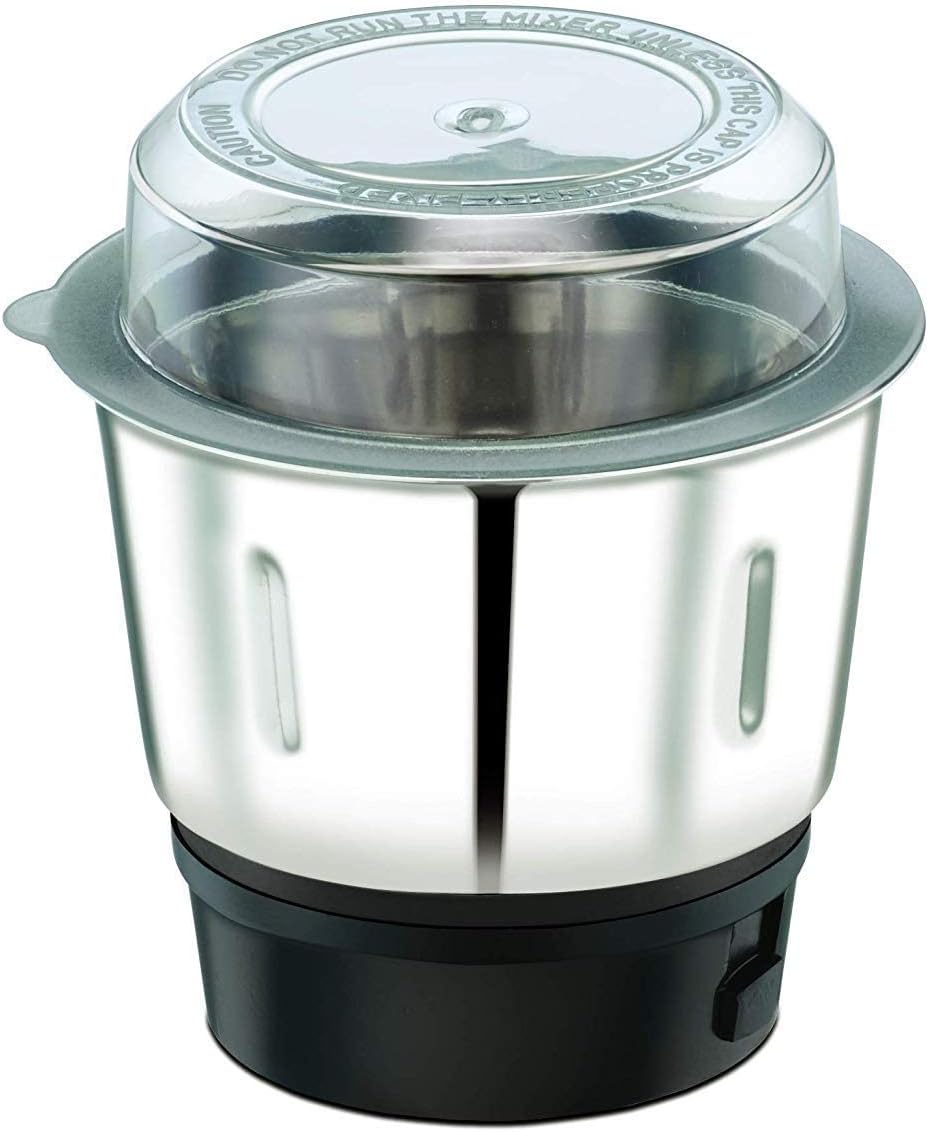 Suitable for Bajaj Mixer Grinder.Mixer Chutney Jar 0.4 L (Steel Black).