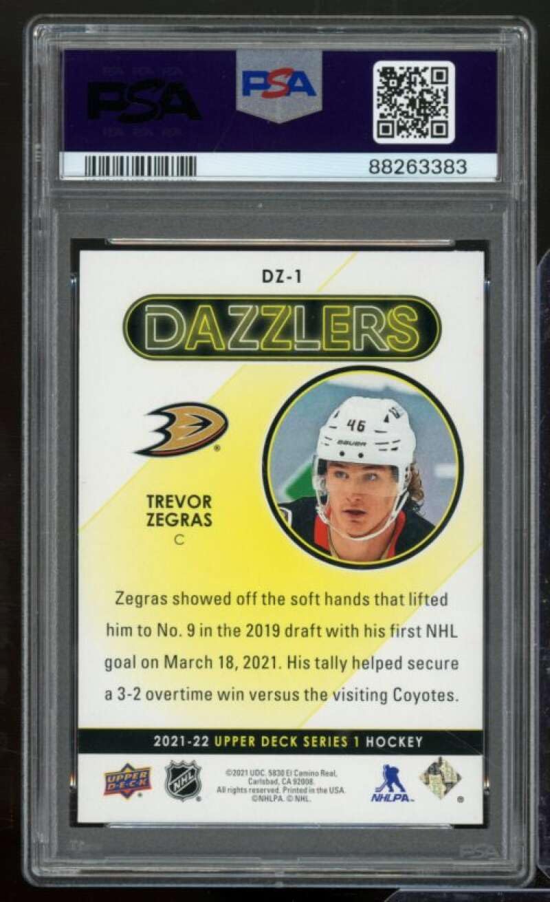Amazon.com: Trevor Zegras Card 2021-22 Upper Deck Dazzlers Purple