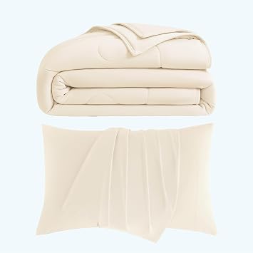 Breescape Save $76 on Cooling Blanket + Cooling Pillow Cases Set of 2 - King Size, Soft Ivory